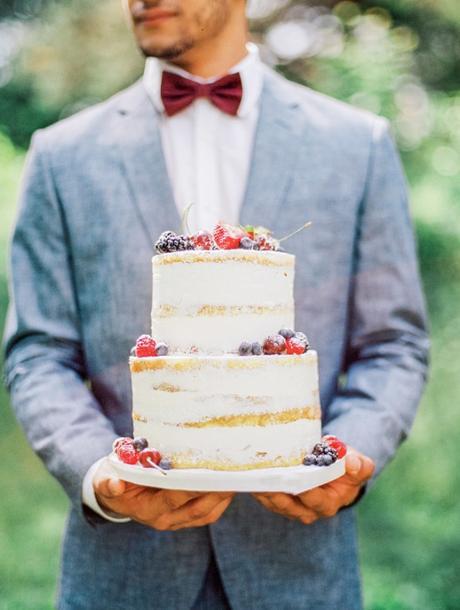 Nacked wedding Cake