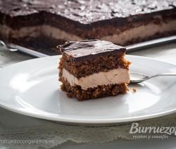 Tarta de chocolate con almendra, mascarpone y yogurt, de Burruezo congelados
