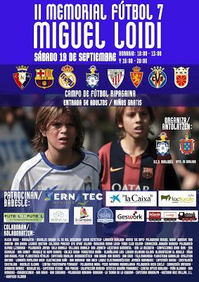 II Edición del Memorial Miguel Loidi de Fúbol 7 (Horarios)