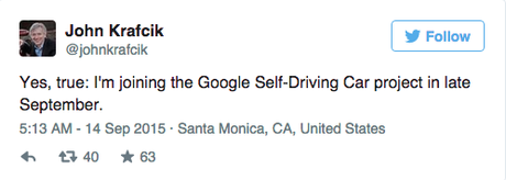 Google ya tiene CEO para sus coches