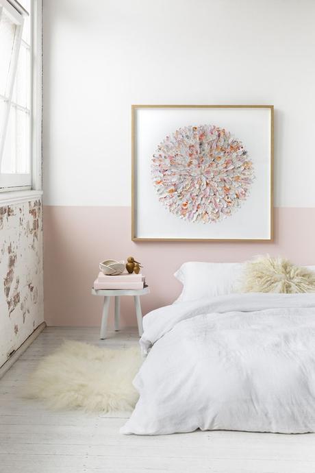 Pintar la pared a dos colores. Lo ultimo para tu decoracion Dormitorio con 2 colores