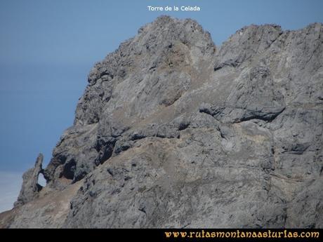 Ruta a la Torre del Friero: Vista de la Torre de la Celada