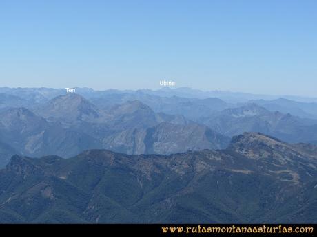 Ruta a la Torre del Friero: Vista de Peña Ten y Ubiña