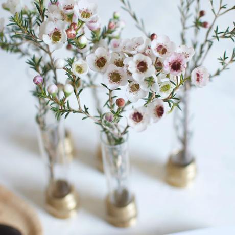 DIY Mini floreros con pernos y tubo de ensayos