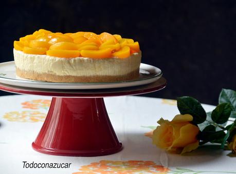 TARTA DE QUESO Y MELOCOTÓN