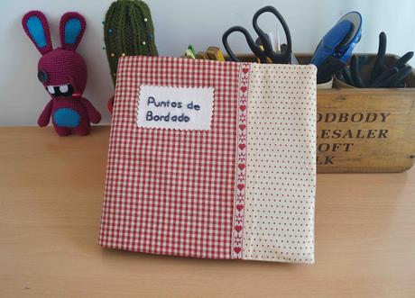 Tutorial: funda de álbum de puntos de bordado / Tutorial: embroidery stitches album cover