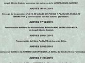 Ciclo literario "literatura utopía", organizado editorial playa ákaba coordinado escritor ángel silvelo