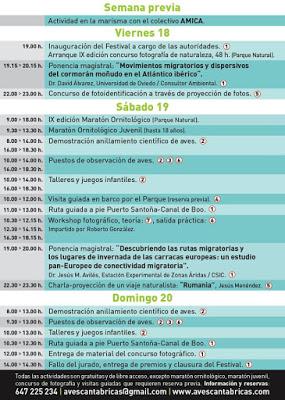 IX FESTIVAL DE LA MIGRACIÓN DE LAS AVES