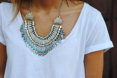 Ethnic necklace.