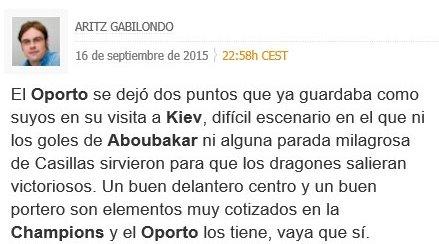 El diario As y Casillas