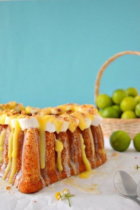 Key lime s'more bundt cake #BundtBakers - Bizcocho de lima con nubes Key lime s'more bundt cake #BundtBakers - Bizcocho de lima con nubes