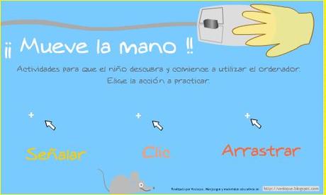 Manejo del ratón. Mueve la mano de Vedoque