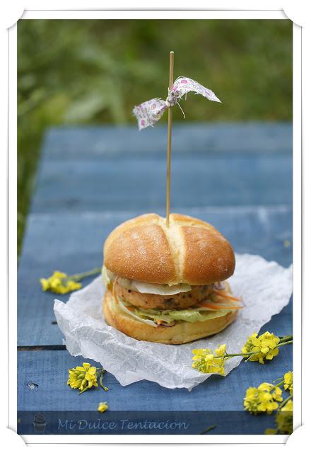 Hamburguesa de Salmón