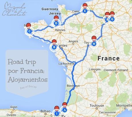 Road-trip por Francia: alojamientos