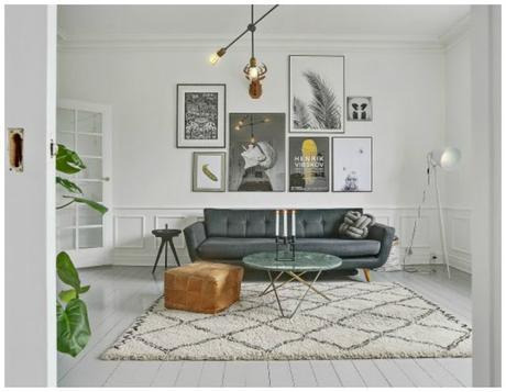 Suelo de madera de colores