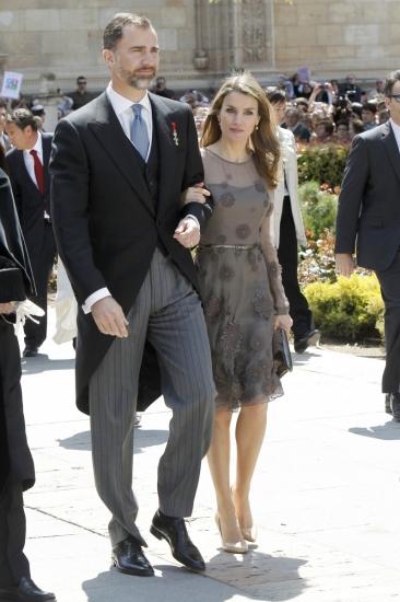 Dña. Letizia en Georgetown con el mismo vestido de siempre