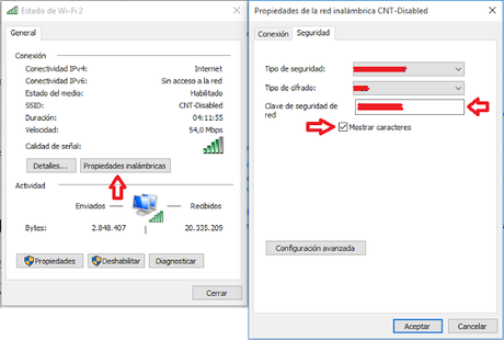 Mostrar clave wifi Mostrar clave wifi