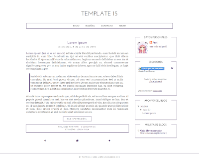 Plantilla prediseñada 