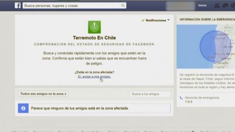 Facebook activa herramienta “Safety Check”, luego de sismo en Chile