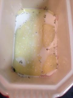 TERRINA DE CALABACÍN, PATATA, JAMON Y QUESO