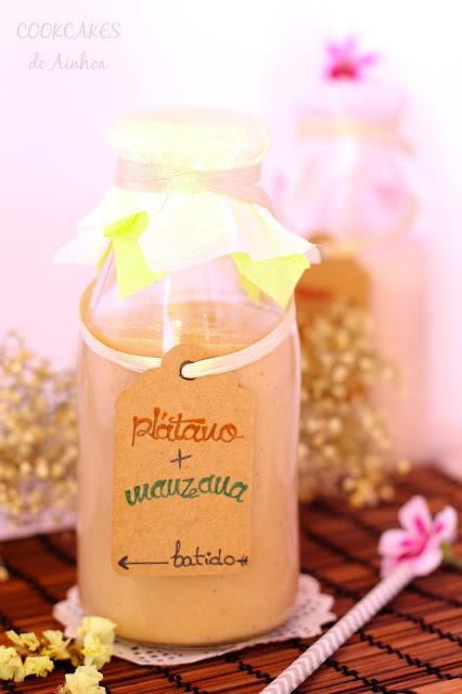 BATIDOS DE PLÁTANO, FRESA Y MANZANA