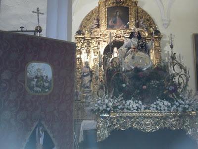 La Pastora de Cantillana en el Rosario público de la Pastora de Marchena