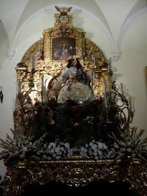 La Pastora de Cantillana en el Rosario público de la Pastora de Marchena