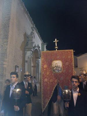 La Pastora de Cantillana en el Rosario público de la Pastora de Marchena