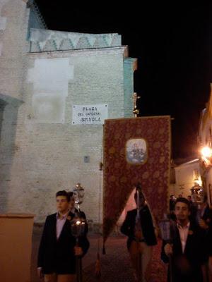 La Pastora de Cantillana en el Rosario público de la Pastora de Marchena