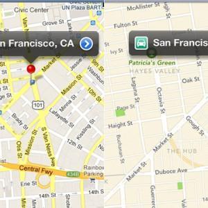 Cómo se utilizan los mapas de Apple y Google sin conexión a Internet googlevsapplemaps