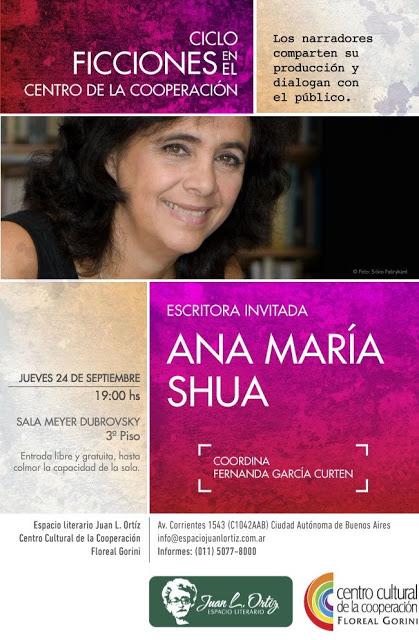 Eventos | Ana María Shua visita el Ciclo Ficciones en el CCC