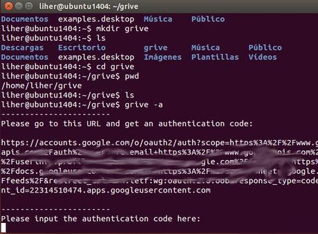 Guia para instalar mediante PPA y usar Drive en Ubuntu con Grive
