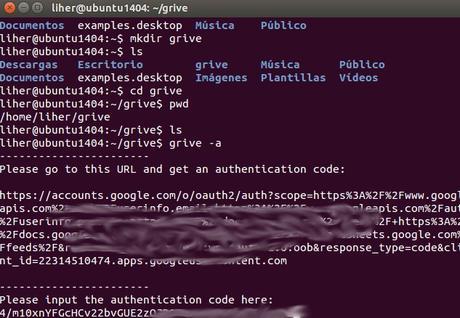Guia para instalar mediante PPA y usar Drive en Ubuntu con Grive