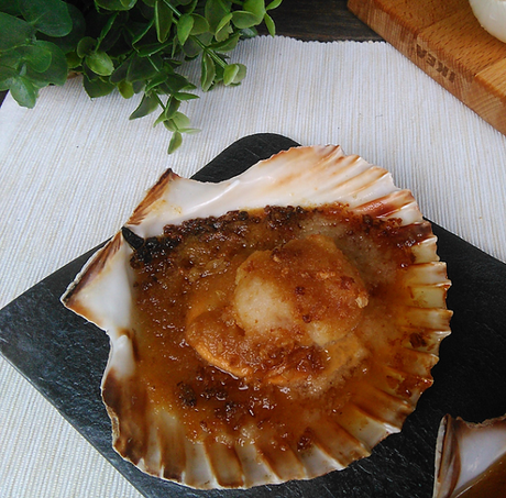 Receta gallega de vieras al horno