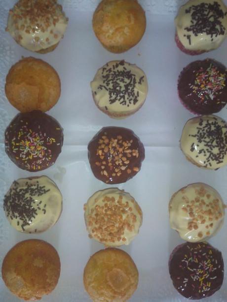 Magdalenas con chocolate Magdalenas con chocolate