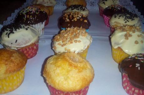 Magdalenas con chocolate Magdalenas con chocolate