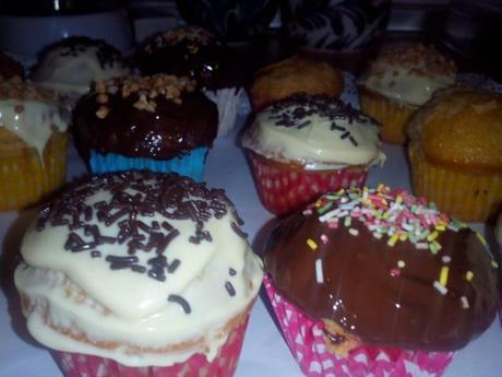 Magdalenas con chocolate Magdalenas con chocolate