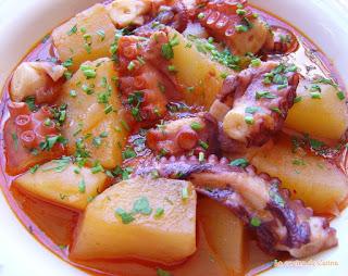 Marmitako de pulpo