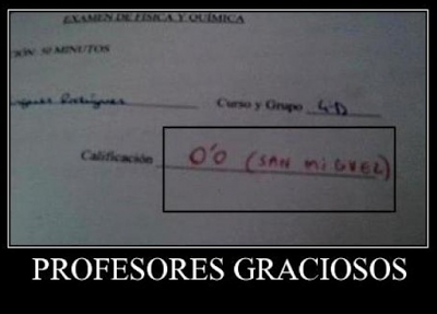 El profesor graciosillo