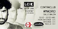 Concierto de Sergio Leik en Contraclub con banda