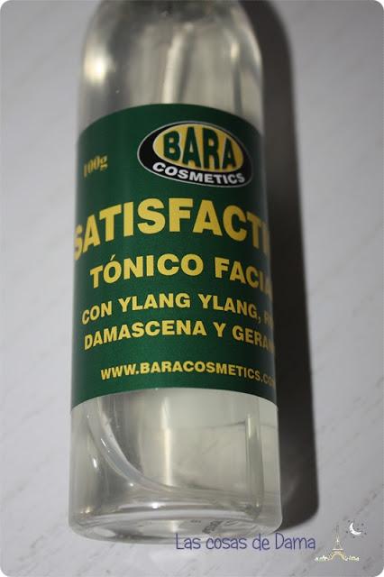 Tónico Facial Satisfaction de Bara Cosmetics, cosmética natural real y española