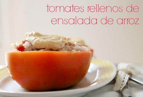 siempre hay tiempo para cocinar: tomates rellenos de ensalda de arroz