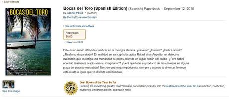 Bocas del Toro  (Spanish) Paperback – September 12, 2015 Amazon