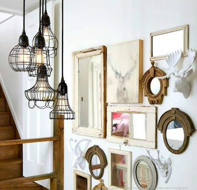 Espejos en la escalera para armonizar el chi