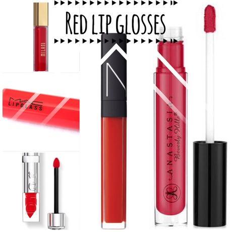 5 Red Lipglosses 5 LIP GLOSSES ROJOS PARA ESTE OTOÑO