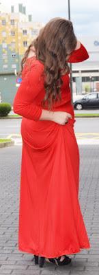 Outfit of the Day ~ Bad Blood - Red Maxi Dress