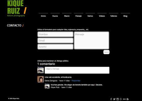 Presentación nueva web