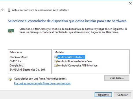 Solución: ADB device not found en Android con Windows 10