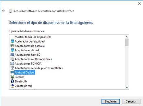 Solución: ADB device not found en Android con Windows 10