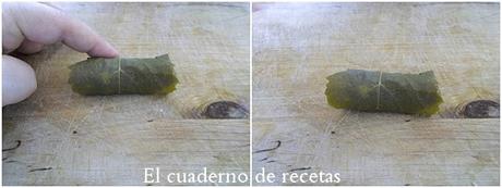 Dolmas { Hojas de Parra Rellenas }
